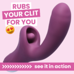 Clit-Licking Dual Action G-Spot Vibrator - A Unique Vibe That Rubs Your Clit Better Than You!