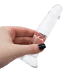 Crystal Clear Realistic 5+ Inch Transparent Dildo - Small & Large Size Options