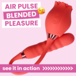 Dual-Ended Air Pulse Clit Stimulator