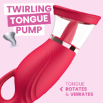 Orgasmic Orbit O Plus - Rotating Tongue Vibrator & Pussy Pump
