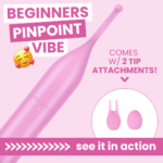 Powerful Pinpoint Clit Wand (Includes 2 Tips!) - X-Strong Clit Stimulation for Stress- Melting Orgasms!